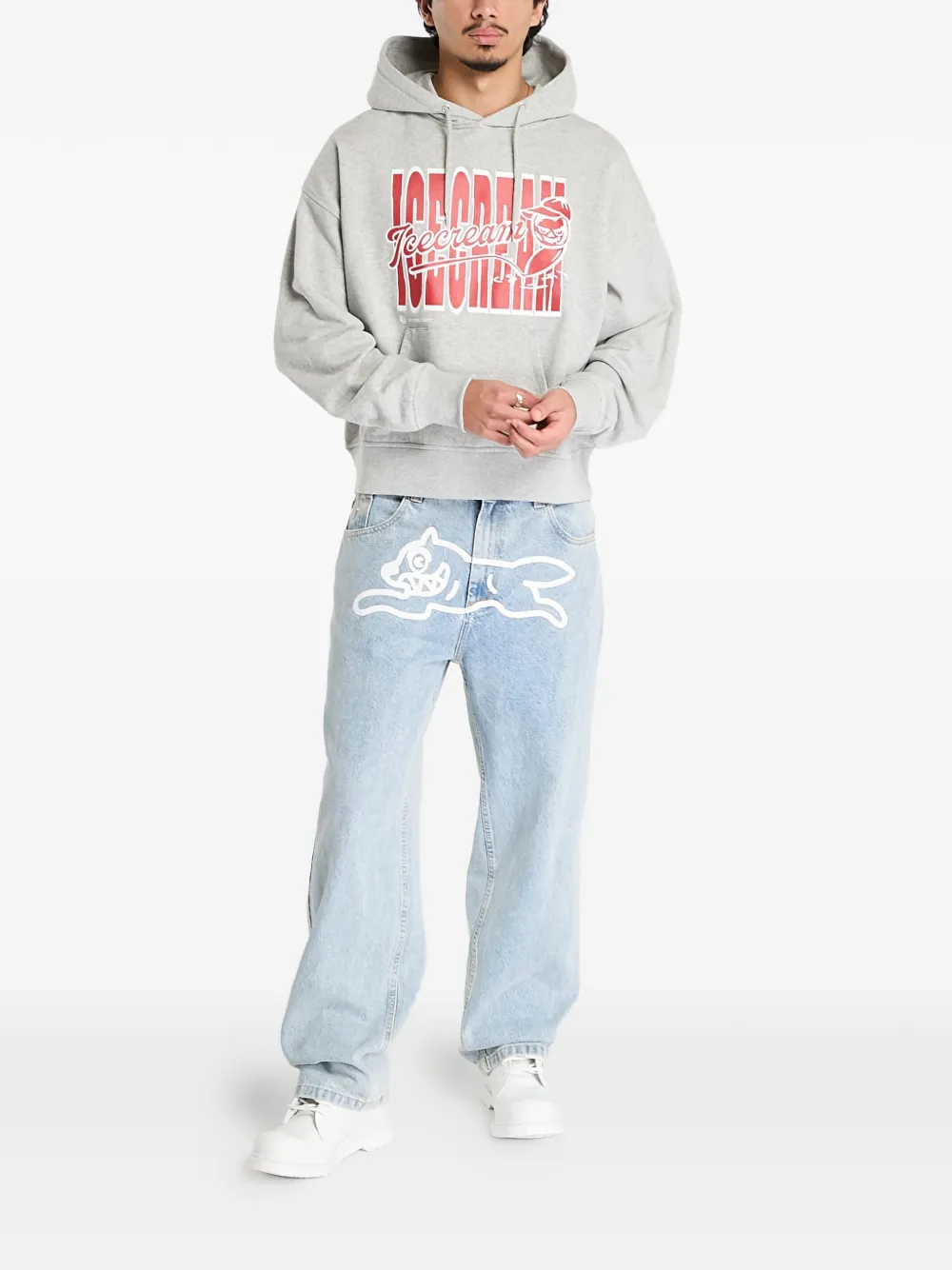 Billionaire Boys Club Ice Cream Hoodie met rits Grijs