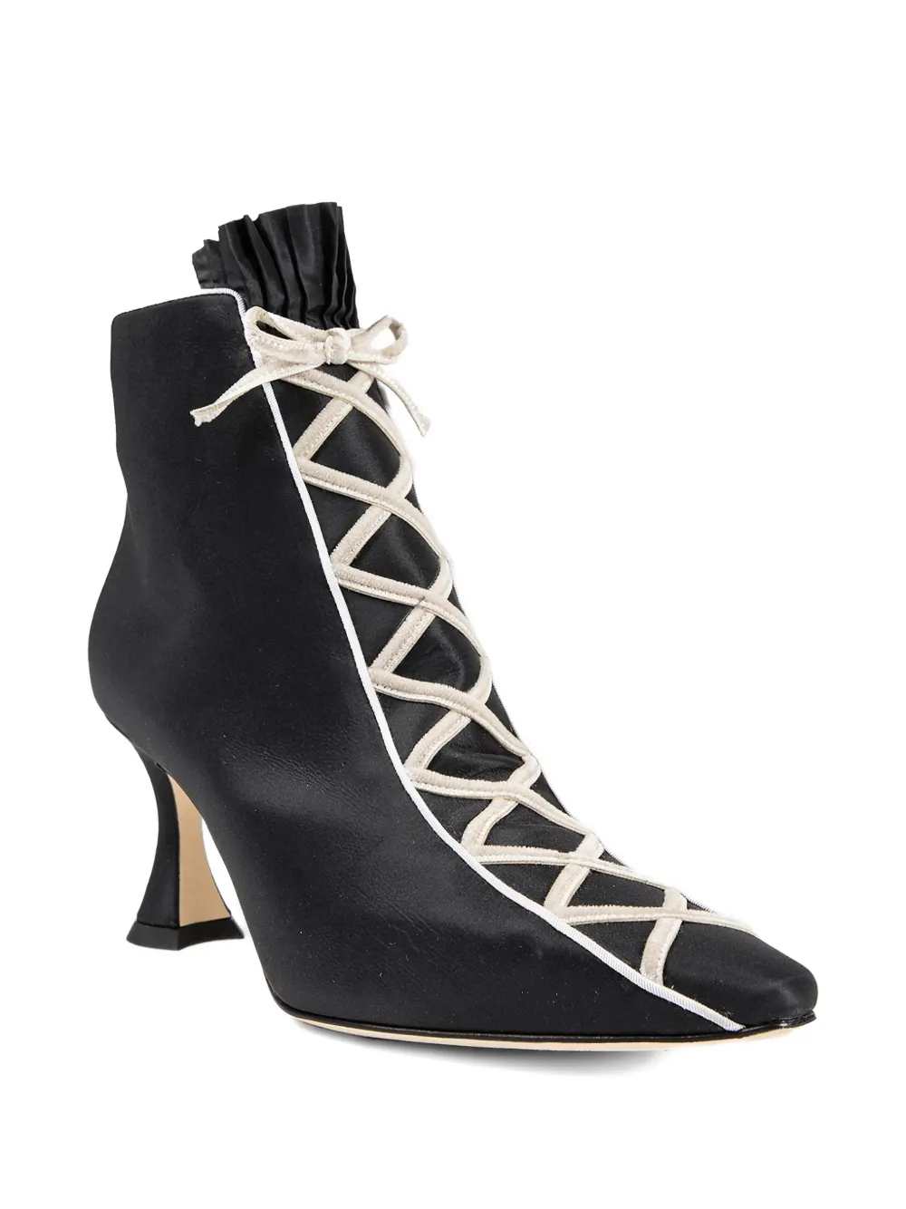 Manolo Blahnik Nolhac lace-up ankle boots Zwart