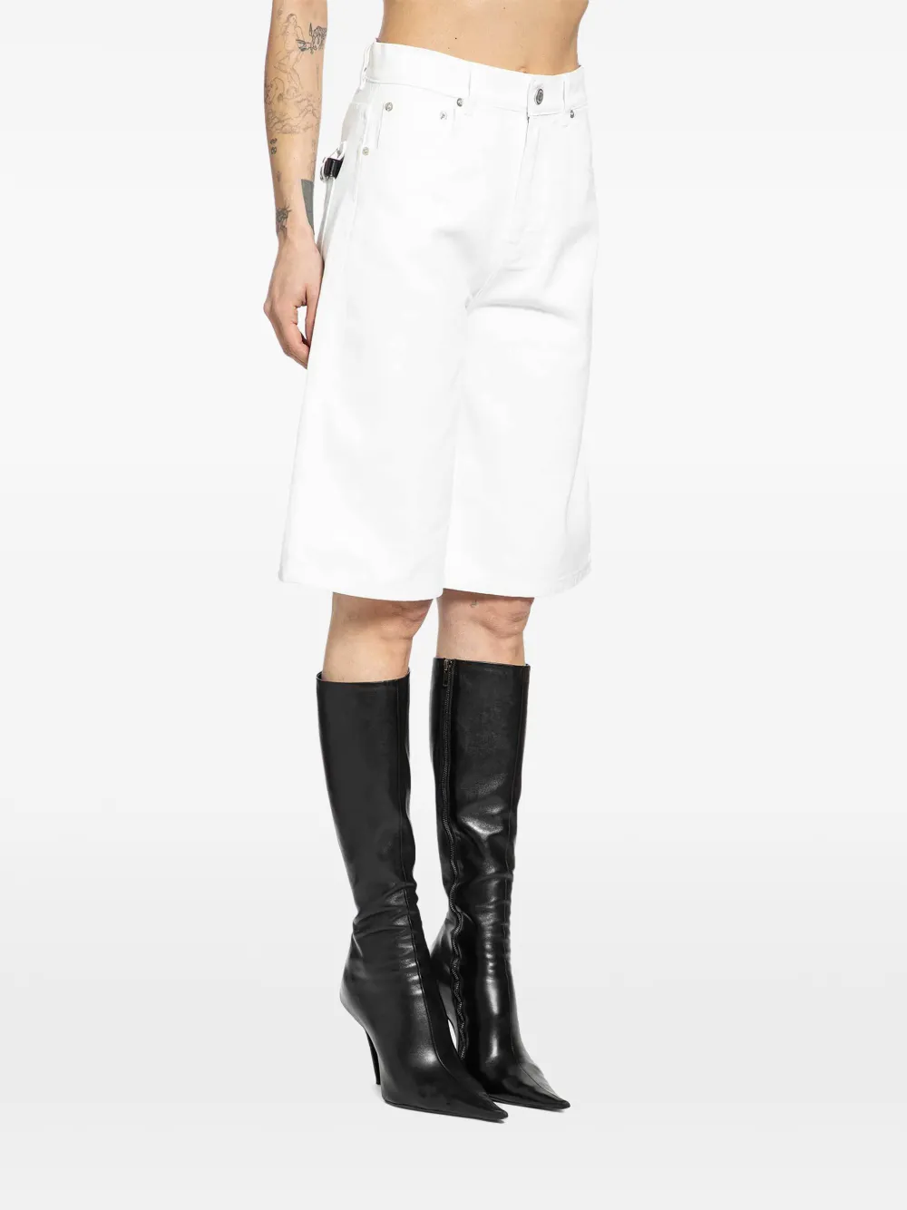  Coperni Denim Bermuda Shorts - White 