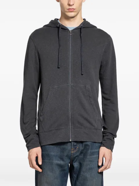James Perse zip french-terry hoodie