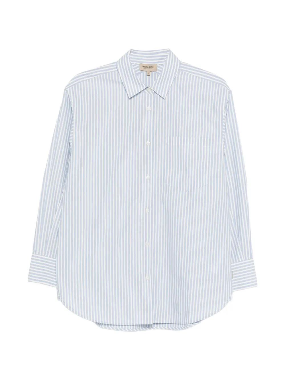 Woolrich striped button-up shirt - Bianco
