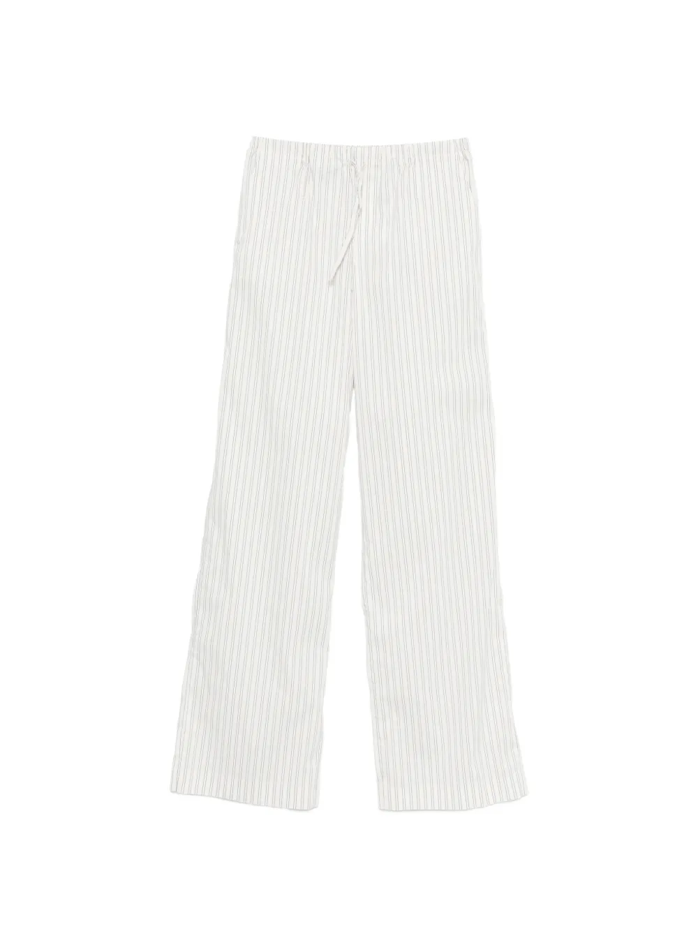 IRO Lia striped-pattern drawstring trousers - Bianco