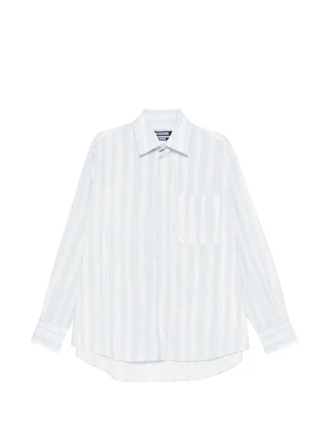 Jacquemus patch-pocket striped shirt