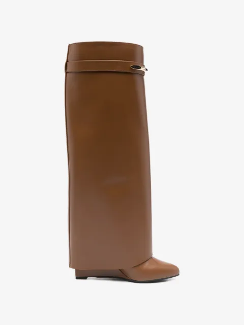Givenchy Shark leather knee-high boots