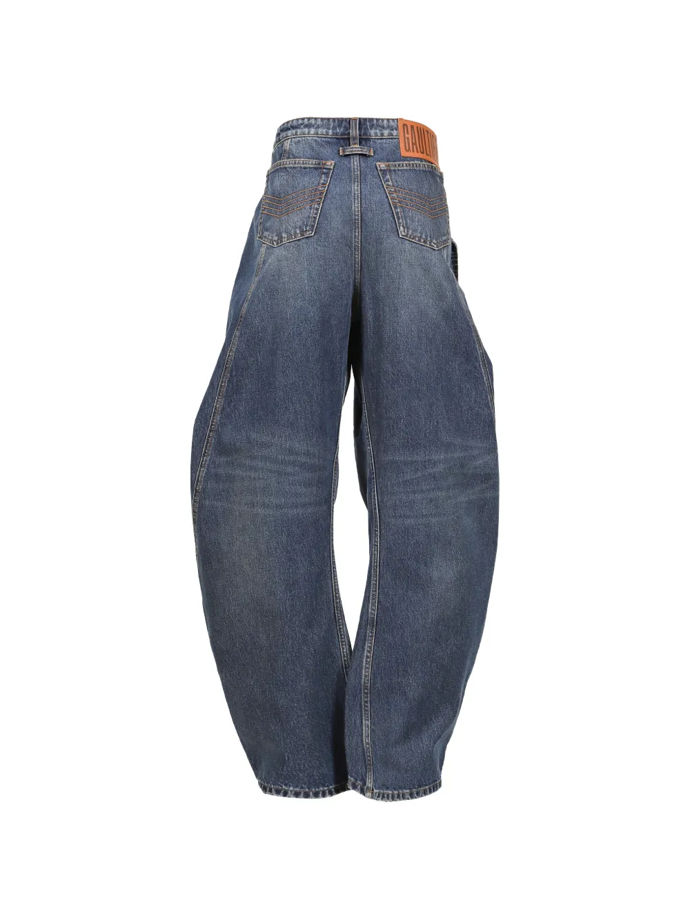 Jean Paul Gaultier Broek met ceintuur Blauw