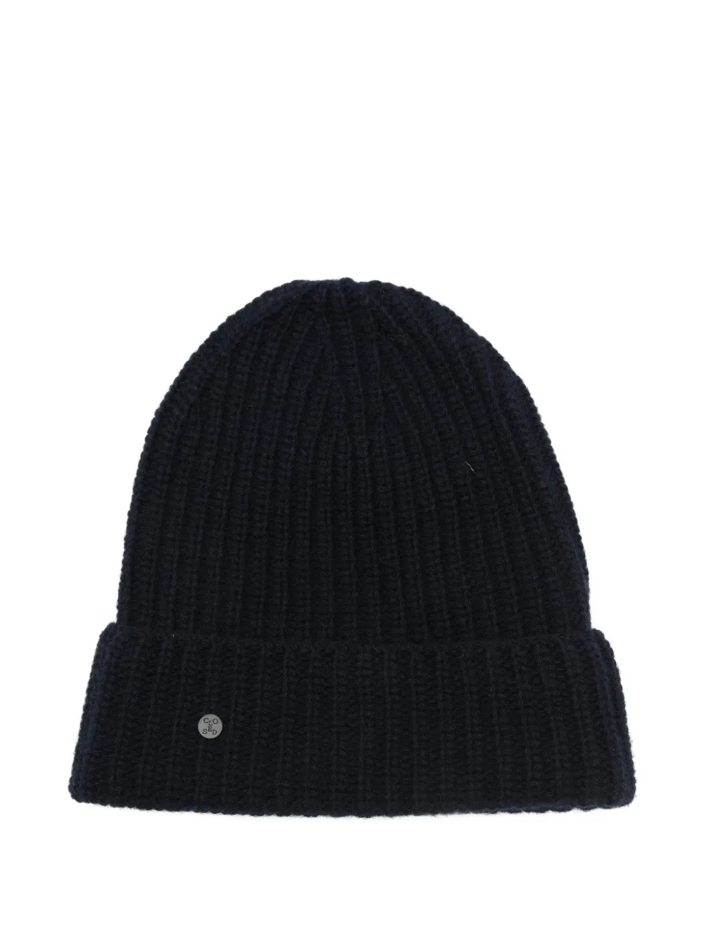 Closed ribbed beanie hat - Blu