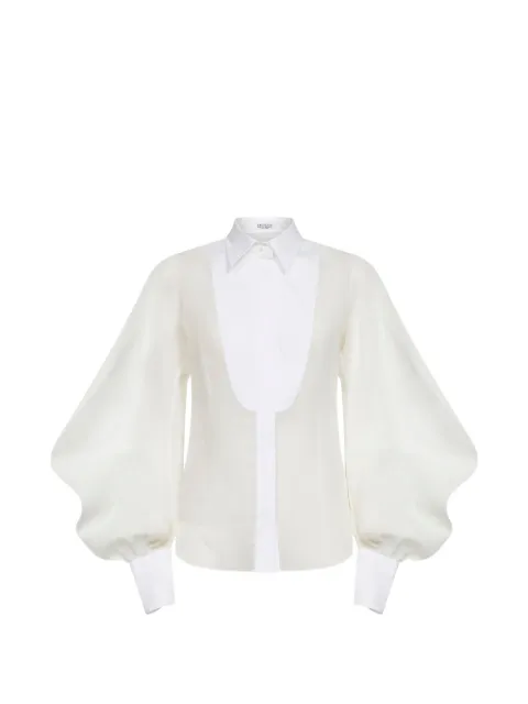 Brunello Cucinelli button bishop-sleeves shirt