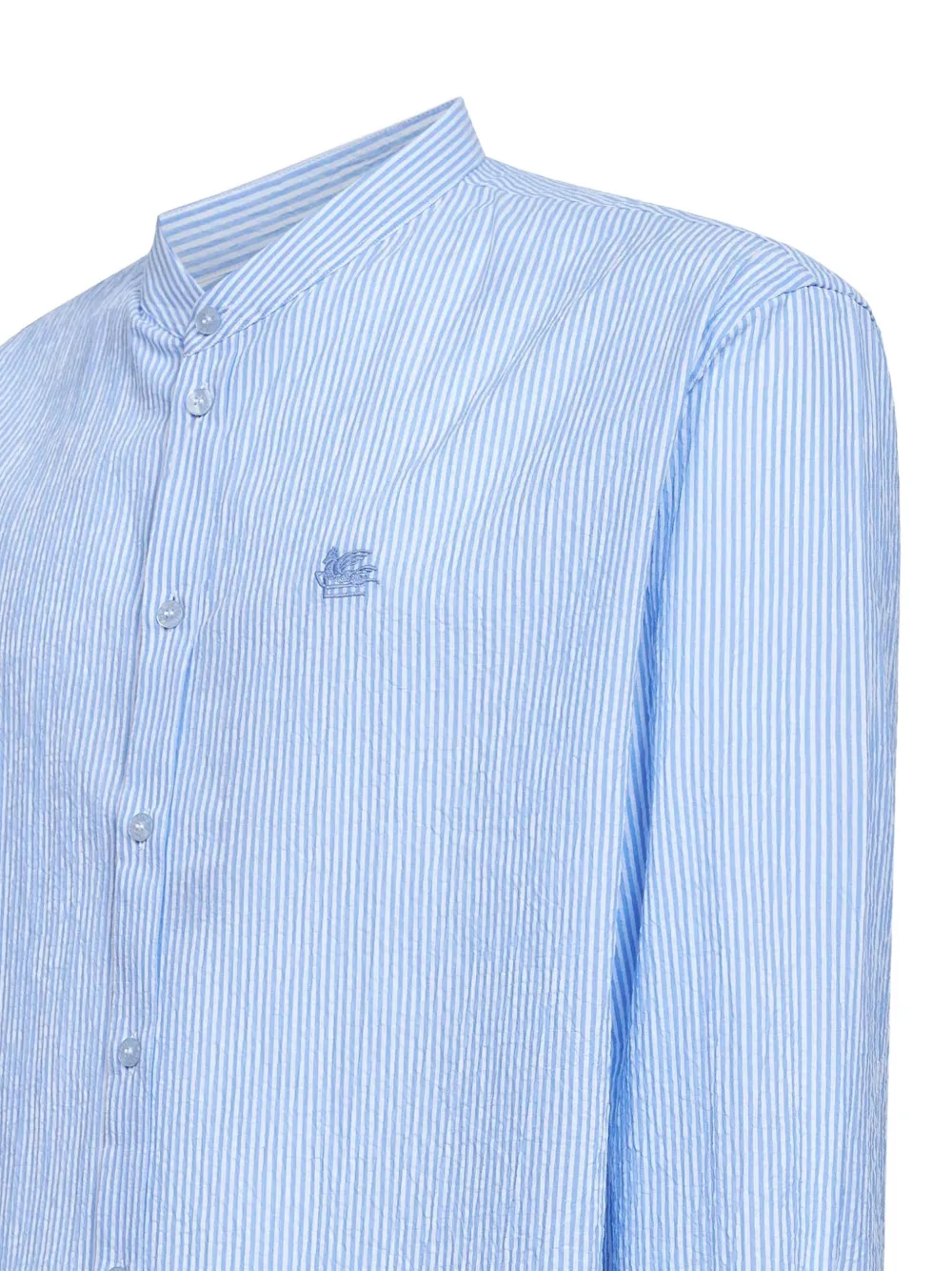 ETRO Overhemd met geborduurd logo Blauw