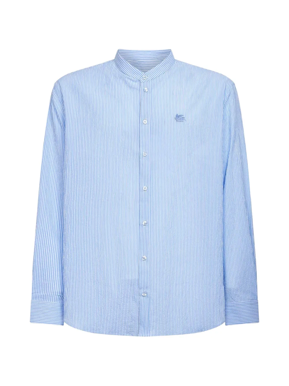 ETRO logo-embroidered shirt - Blu