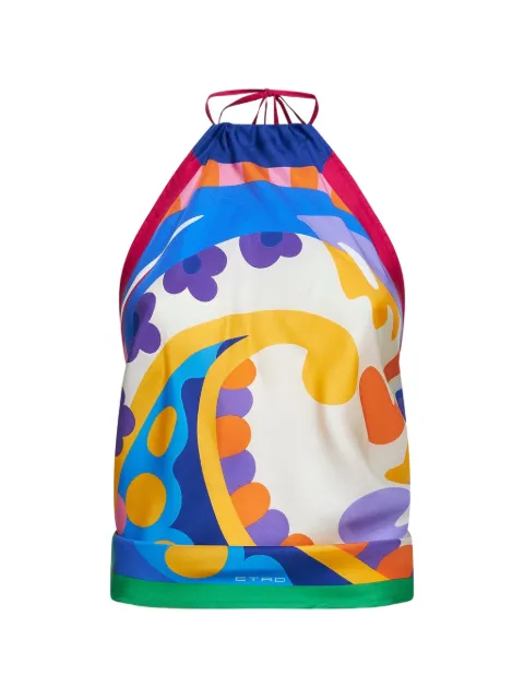 ETRO blusa con estampado de cachemira