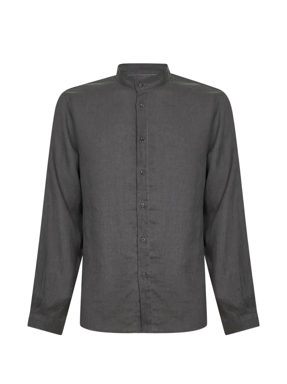 Brunello Cucinelli mandarin collar long-sleevesshirt - Grigio