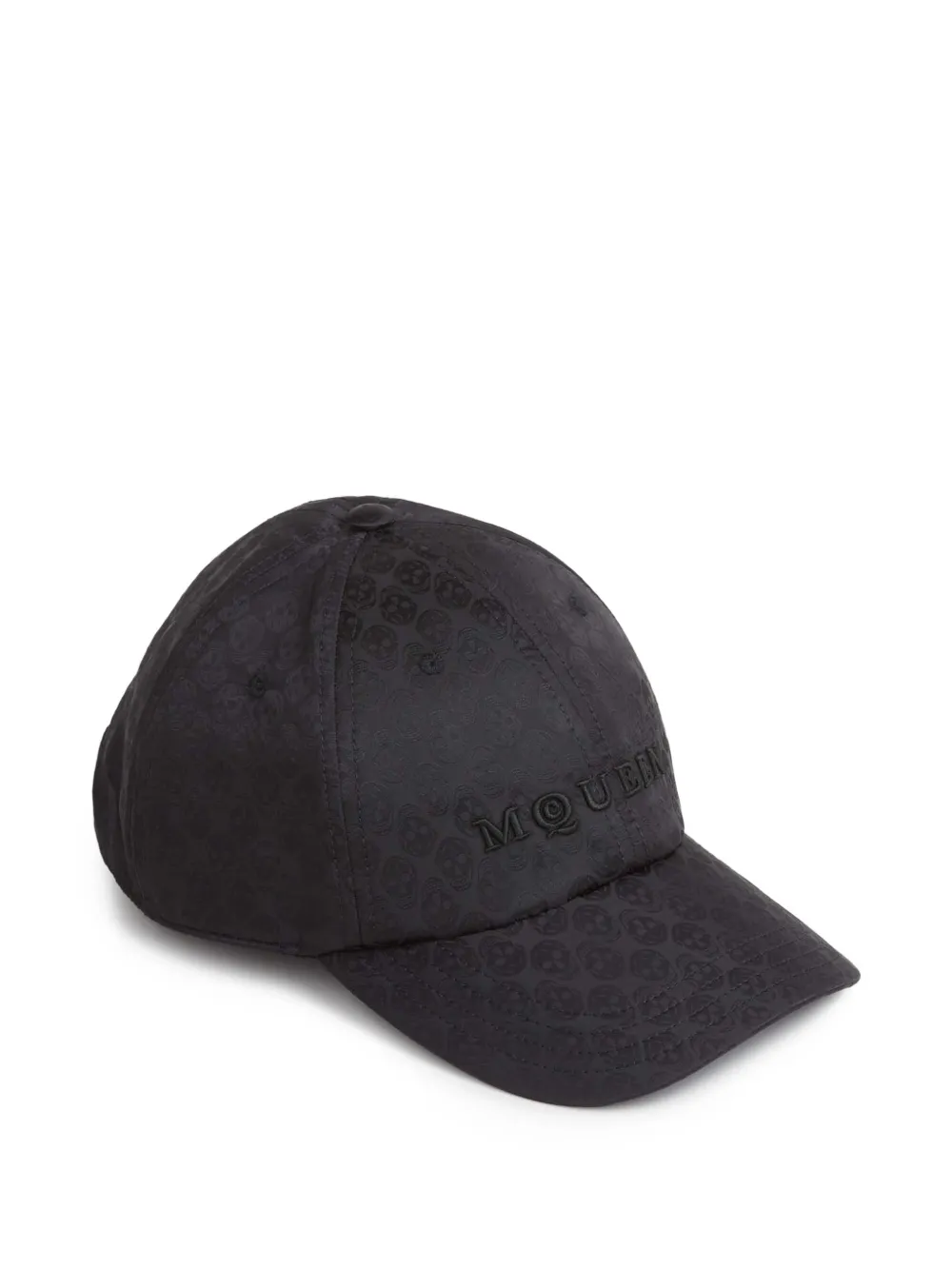  Alexander Mcqueen Patterned Cap Hat - Black 