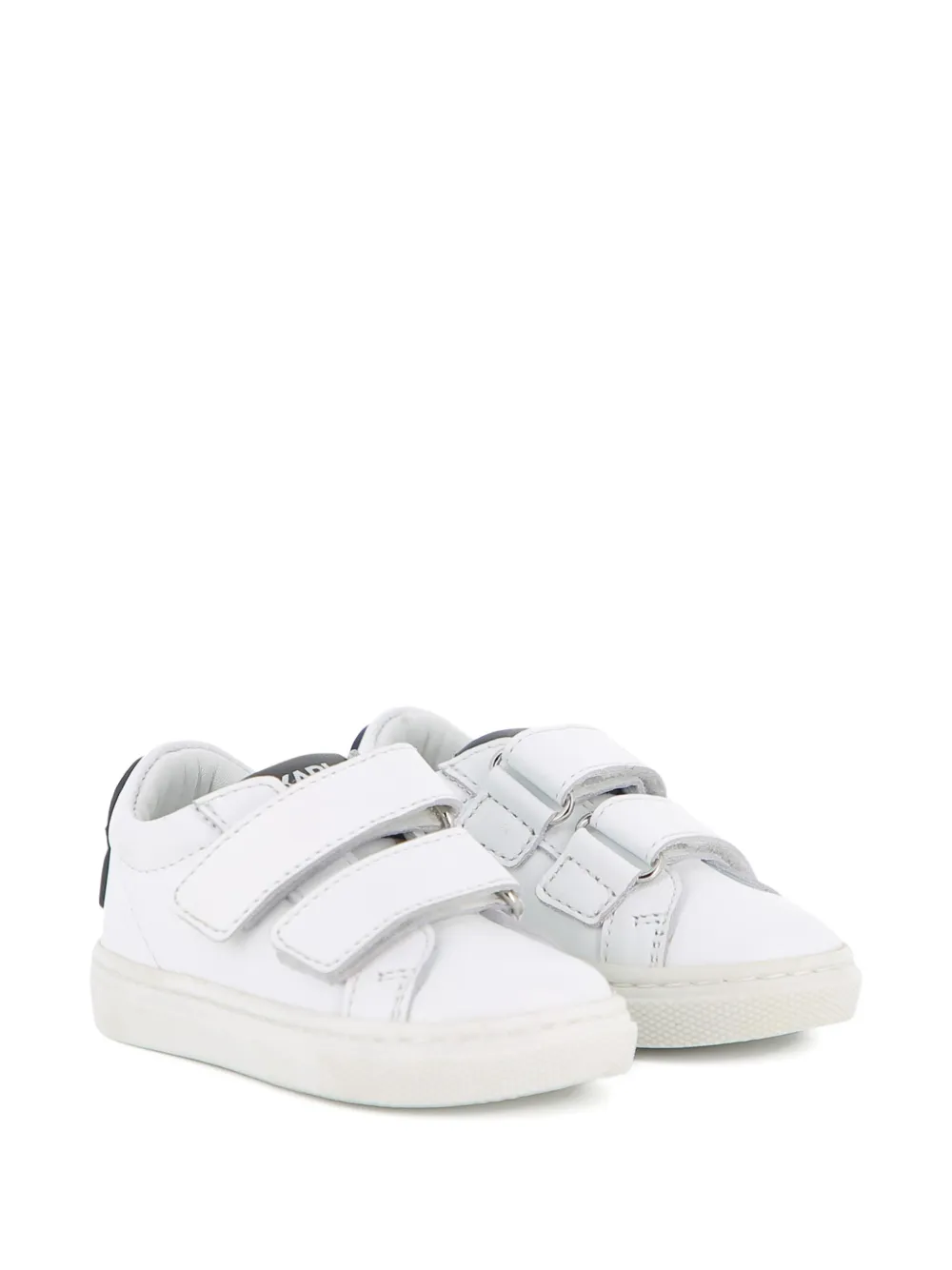 Karl Lagerfeld Kids appliqué-strap sneakers - Bianco