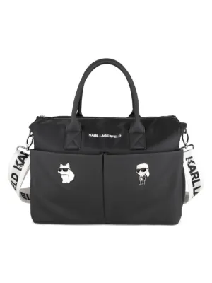 Givenchy Kids logo-embroidered 4G-jacquard Changing Bag | Black