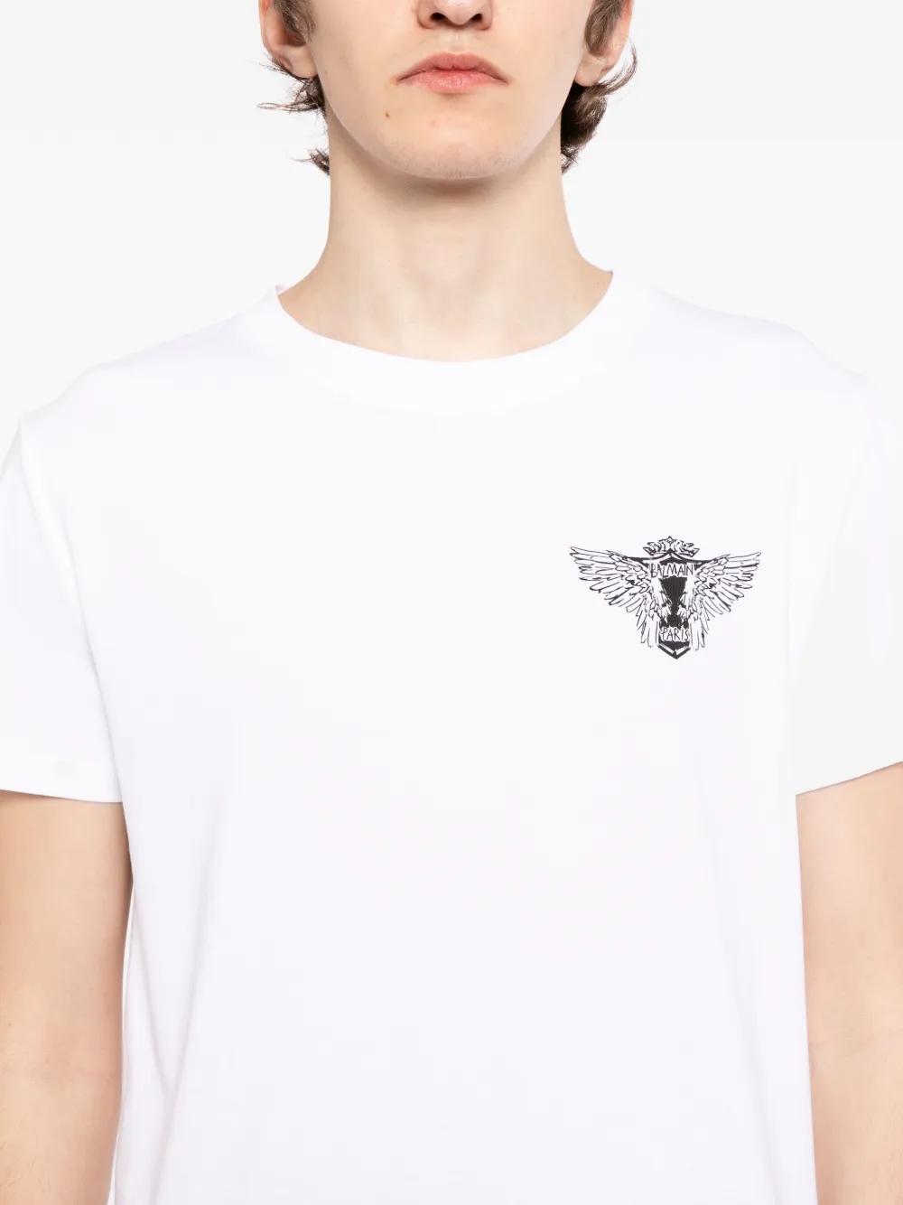 Balmain T-shirt met Wings print Wit