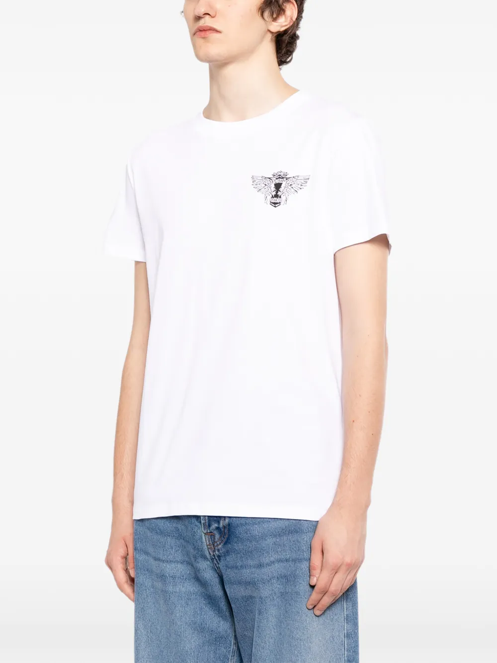  Balmain Camiseta Con Estampado Gráfico - Blanco 