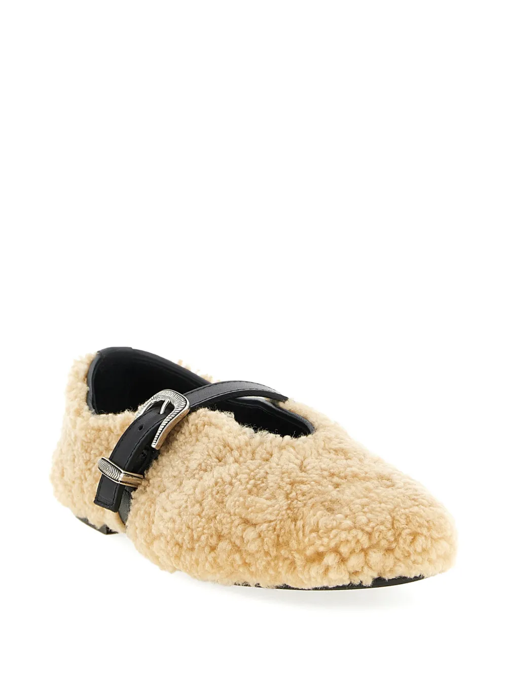 Kate Cate Jude ballerina's met lammy gesp Beige