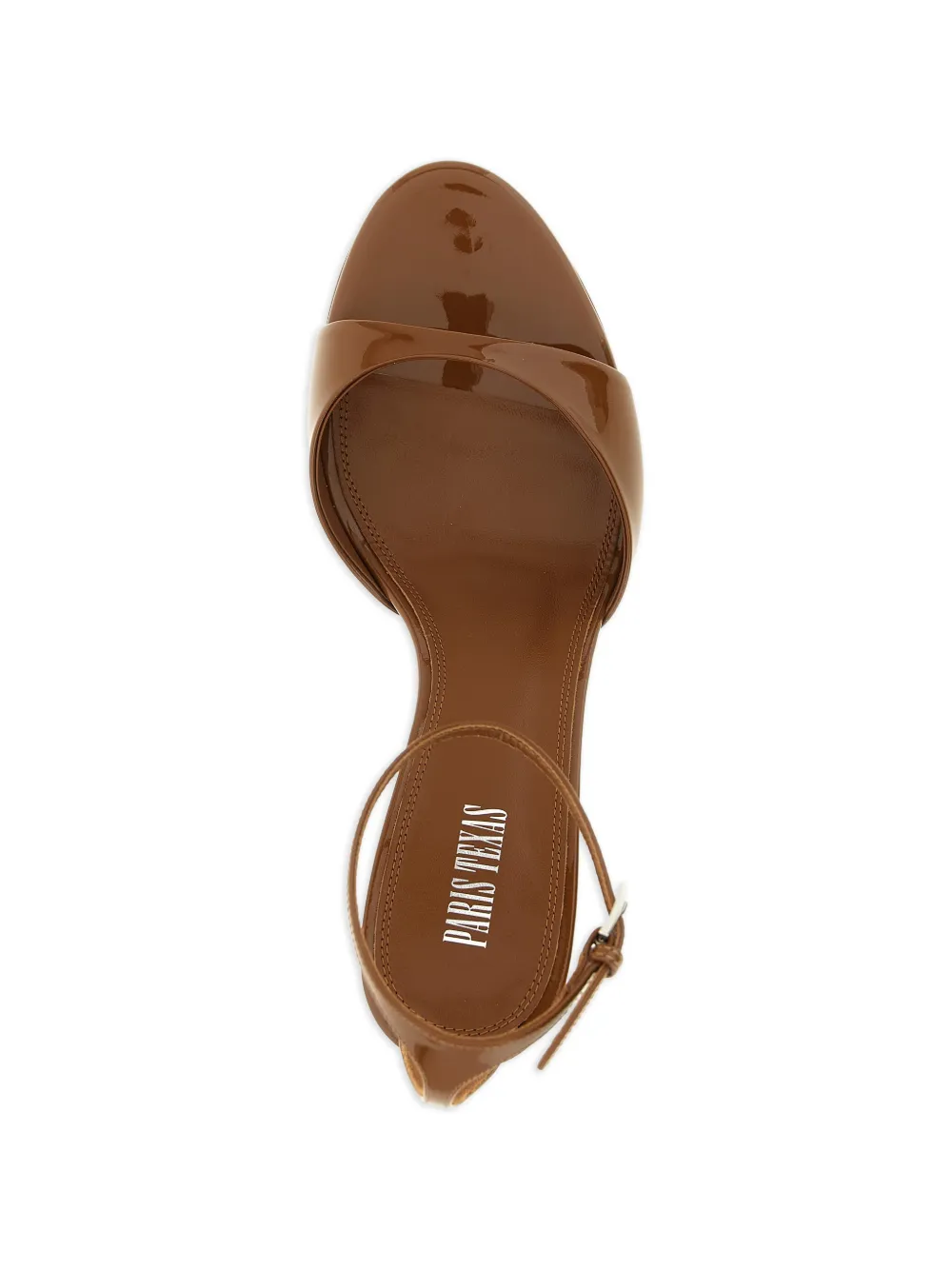 Paris Texas Lakleren sandalen met enkelbandje Bruin