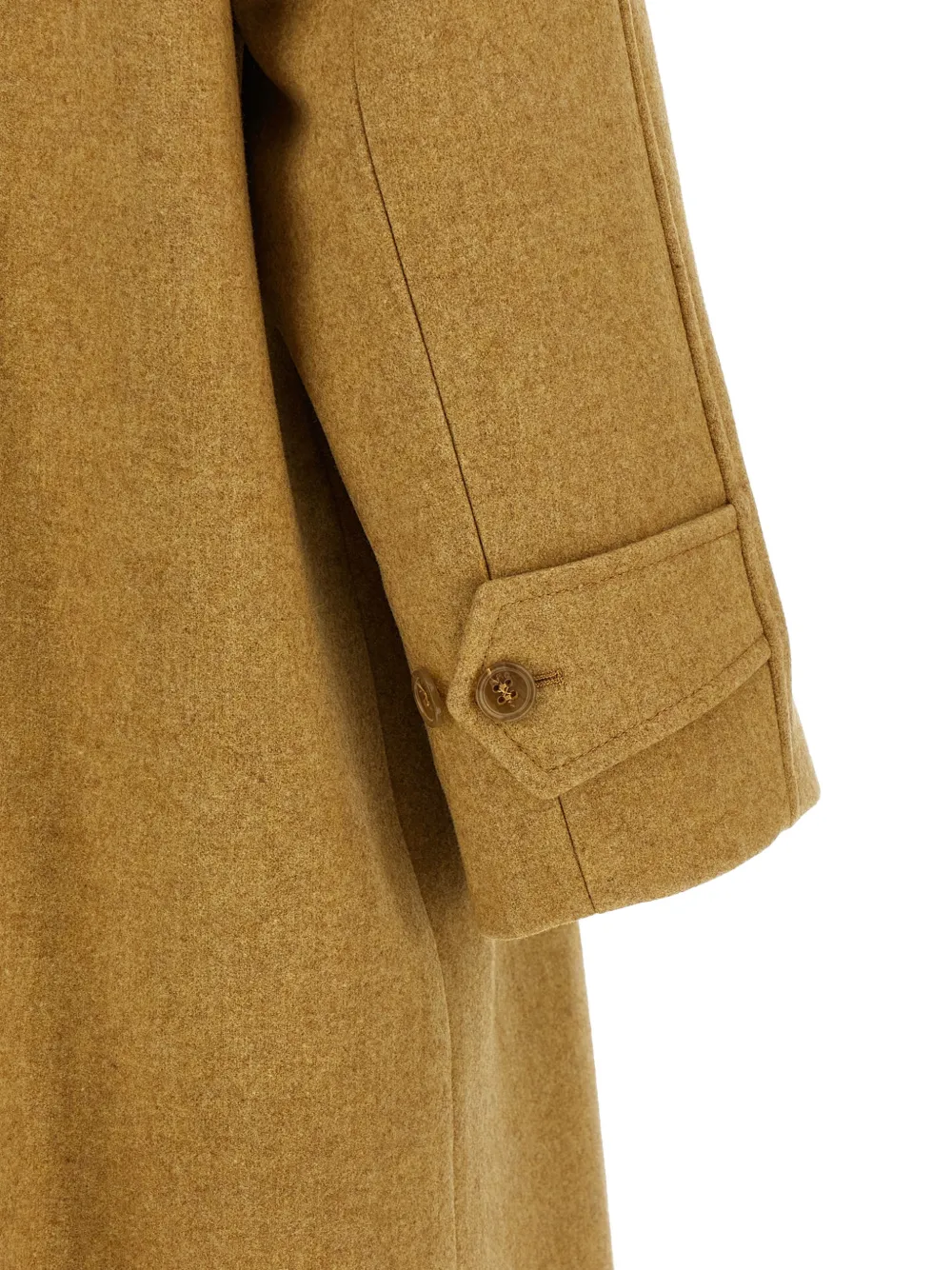 A.P.C. Jas met afneembare riem en shirtkraag Bruin