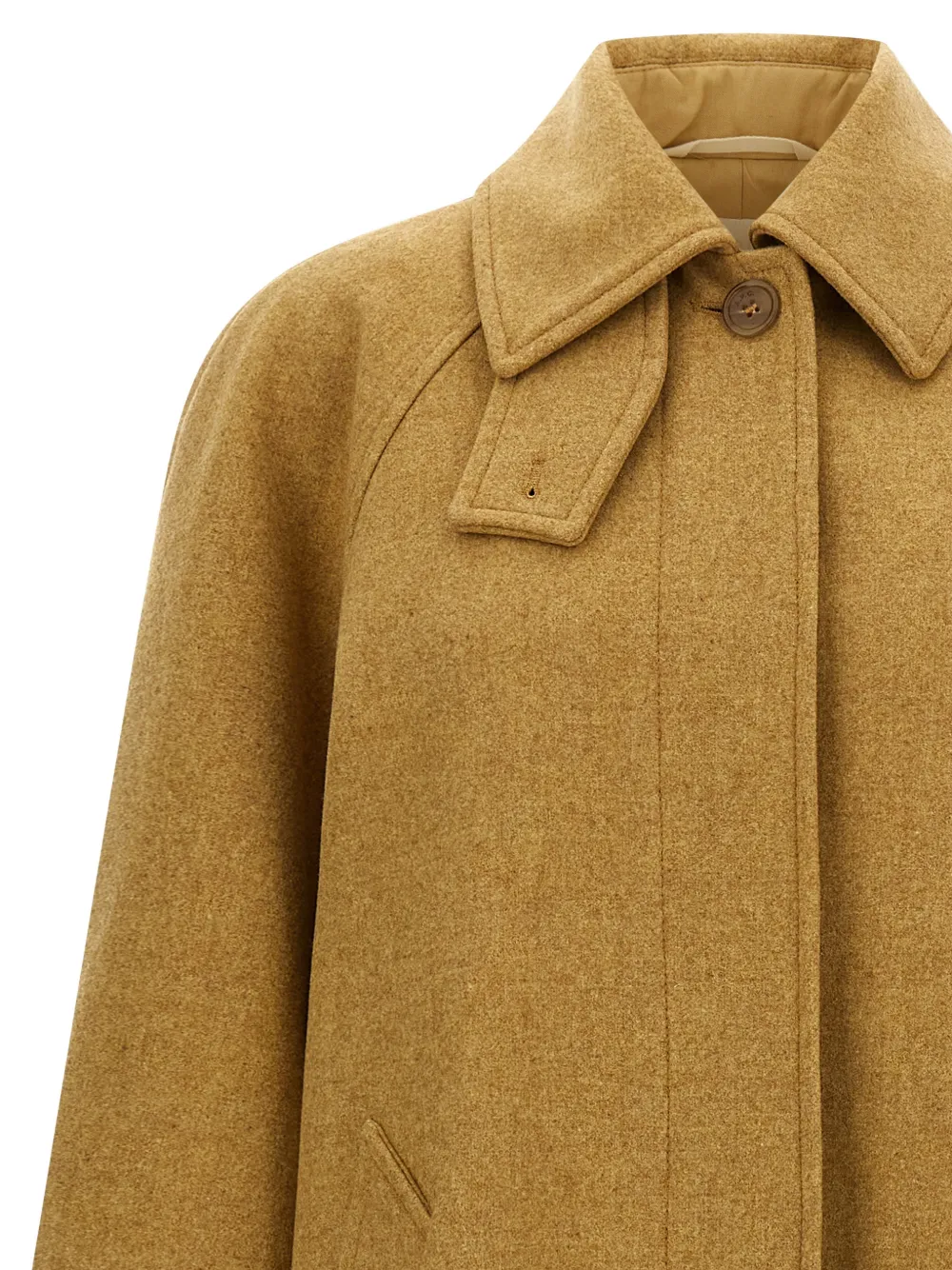  A.p.c. Shirt Collar Removable Belt Coat - Brown 