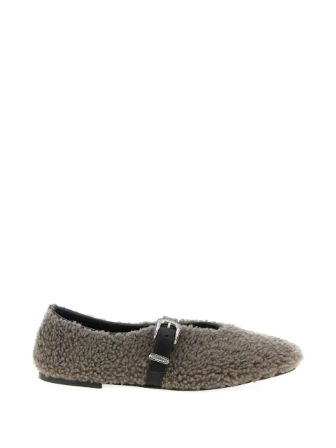 Kate Cate shearling buckle ballet flats