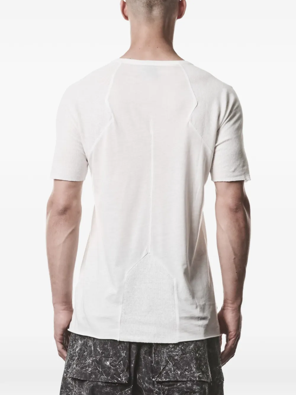 Thom Krom T-shirt met afwerking Beige