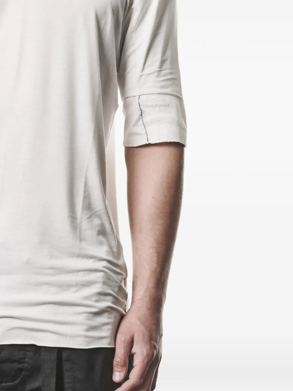 Thom Krom T-shirt met stiksel Beige