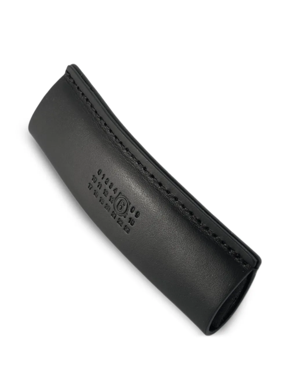 MM6 Maison Margiela Leren haarclip Zwart