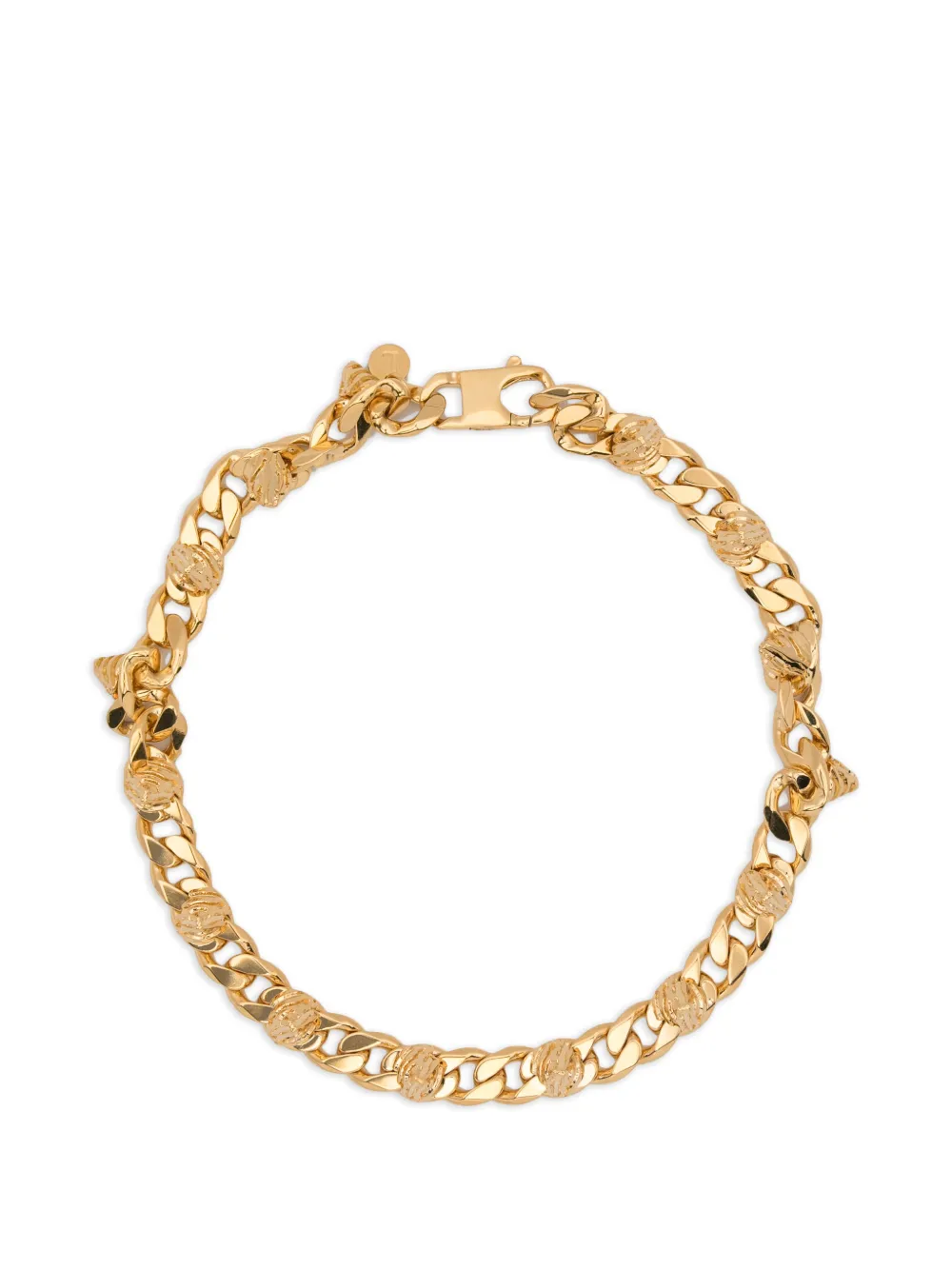 LEONARDO VALENTINI spiked necklace - Gold