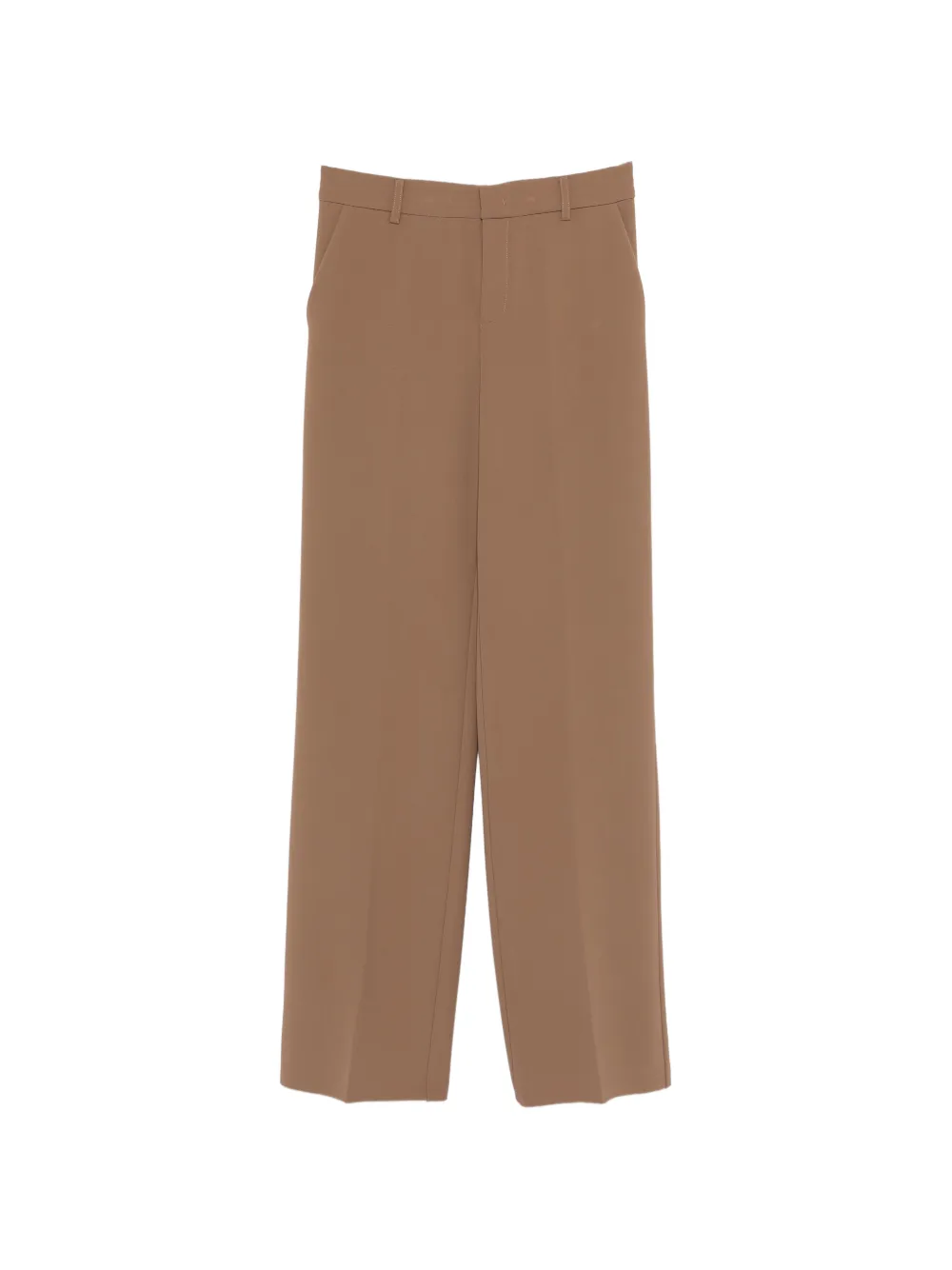 Federica Tosi zipped tailored trousers - Marrone