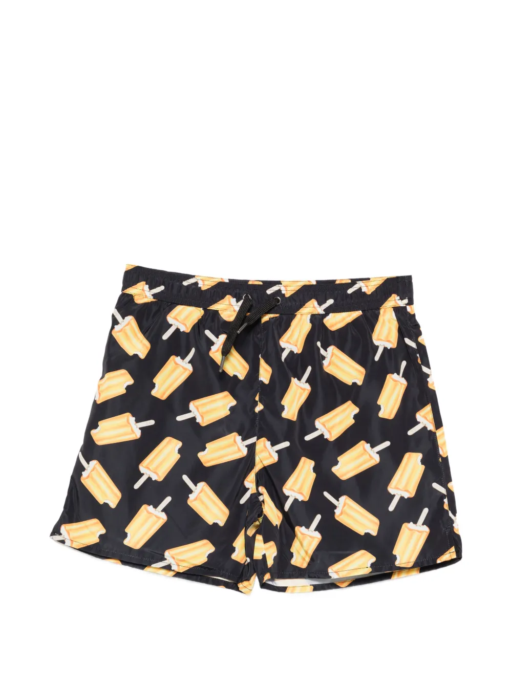 Nº21 Kids ice cream-print swim shorts - Nero