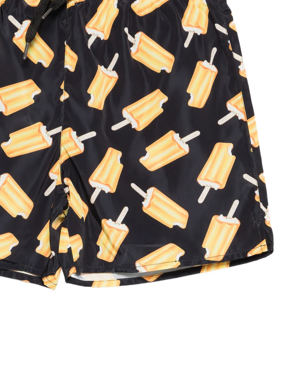  Nº21 Kids Ice Cream-print Swim Shorts - Black 