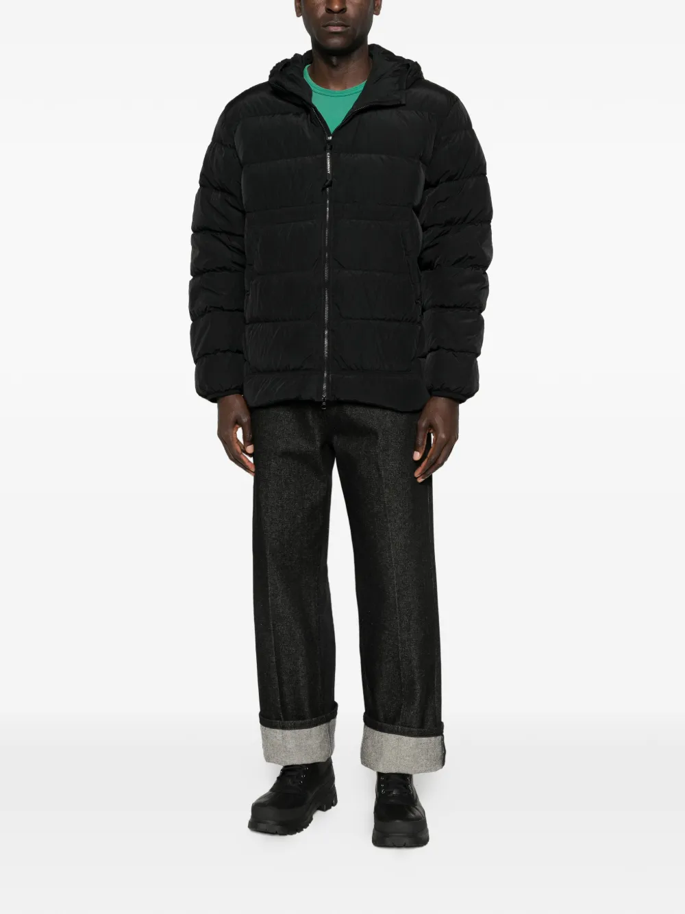  C.p. Company Pre-owned Chrome-r Hooded Jacket - Black 