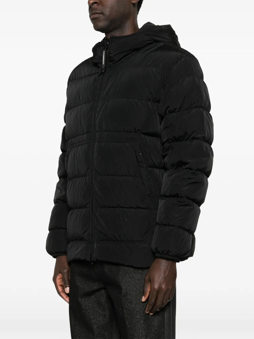  C.p. Company Pre-owned Chrome-r Hooded Jacket - Black 