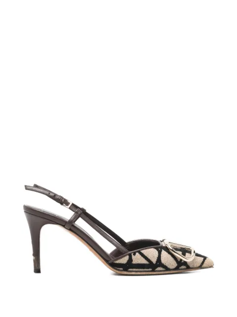 Valentino Garavani Pre-Owned logo slingback pumps