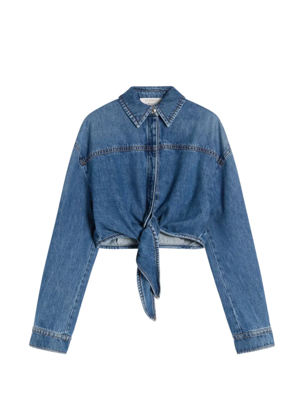 Sportmax Camicia con nodo - Blu