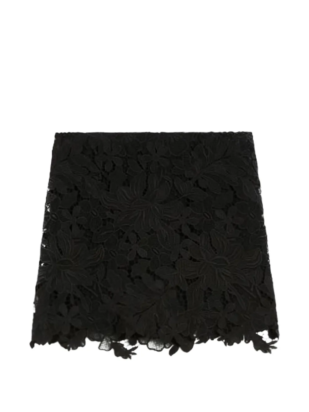 Sportmax floral lace short skirt - Nero