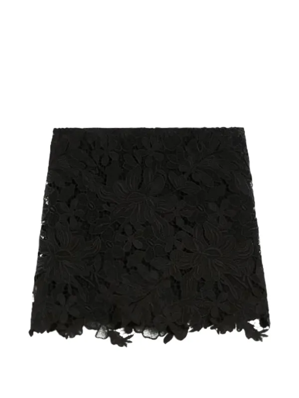 Sportmax Macramé Skirt in Black