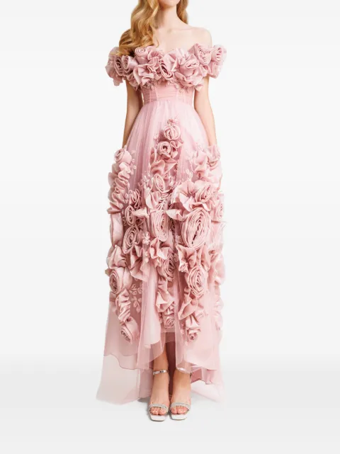 Gemy Maalouf asymmetrical floral dress