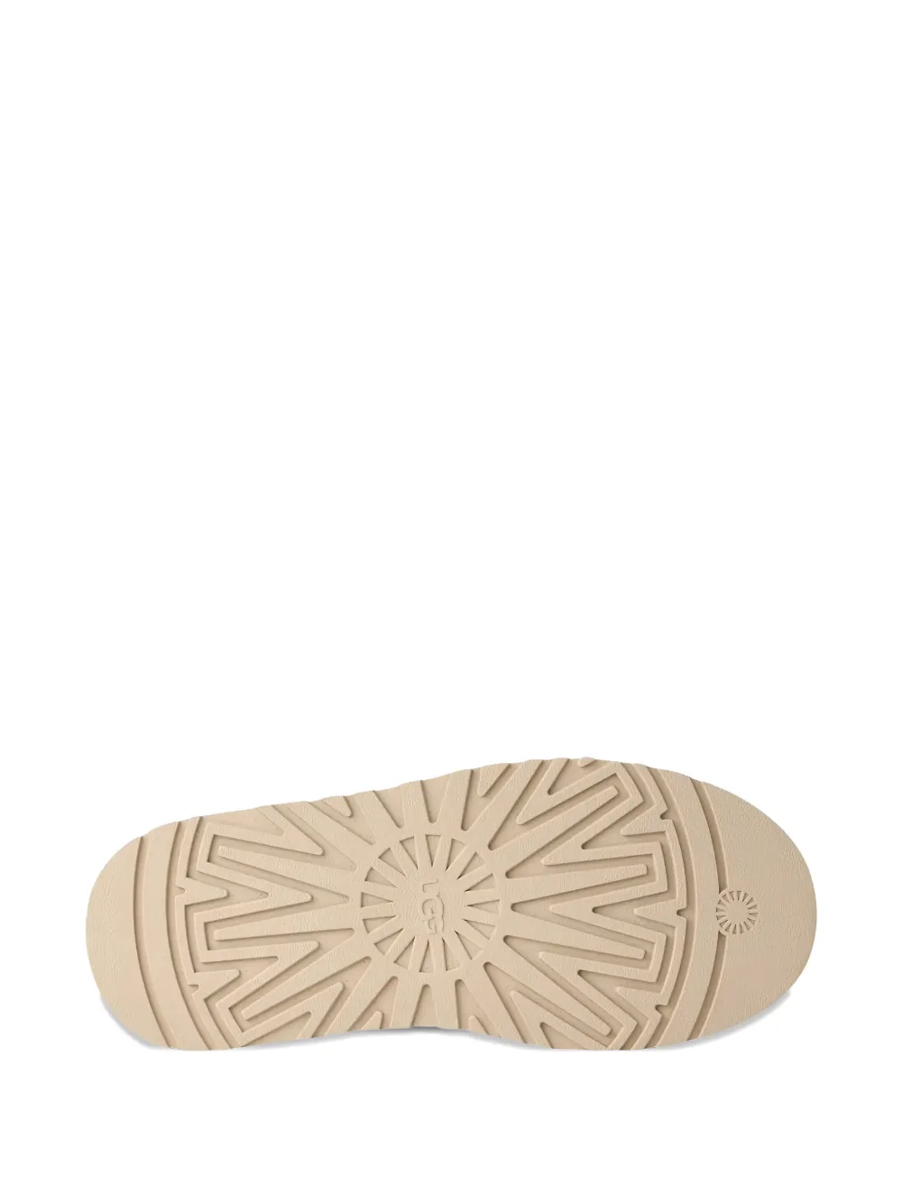 UGG Slippers met geborduurde bloemen en plateauzool Bruin