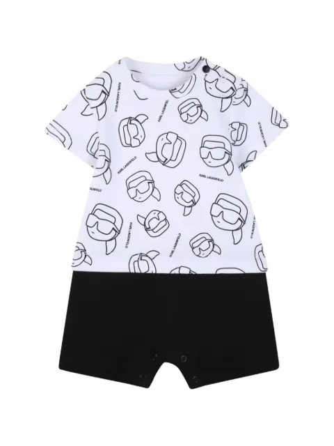Karl Lagerfeld Kids short-sleeved romper