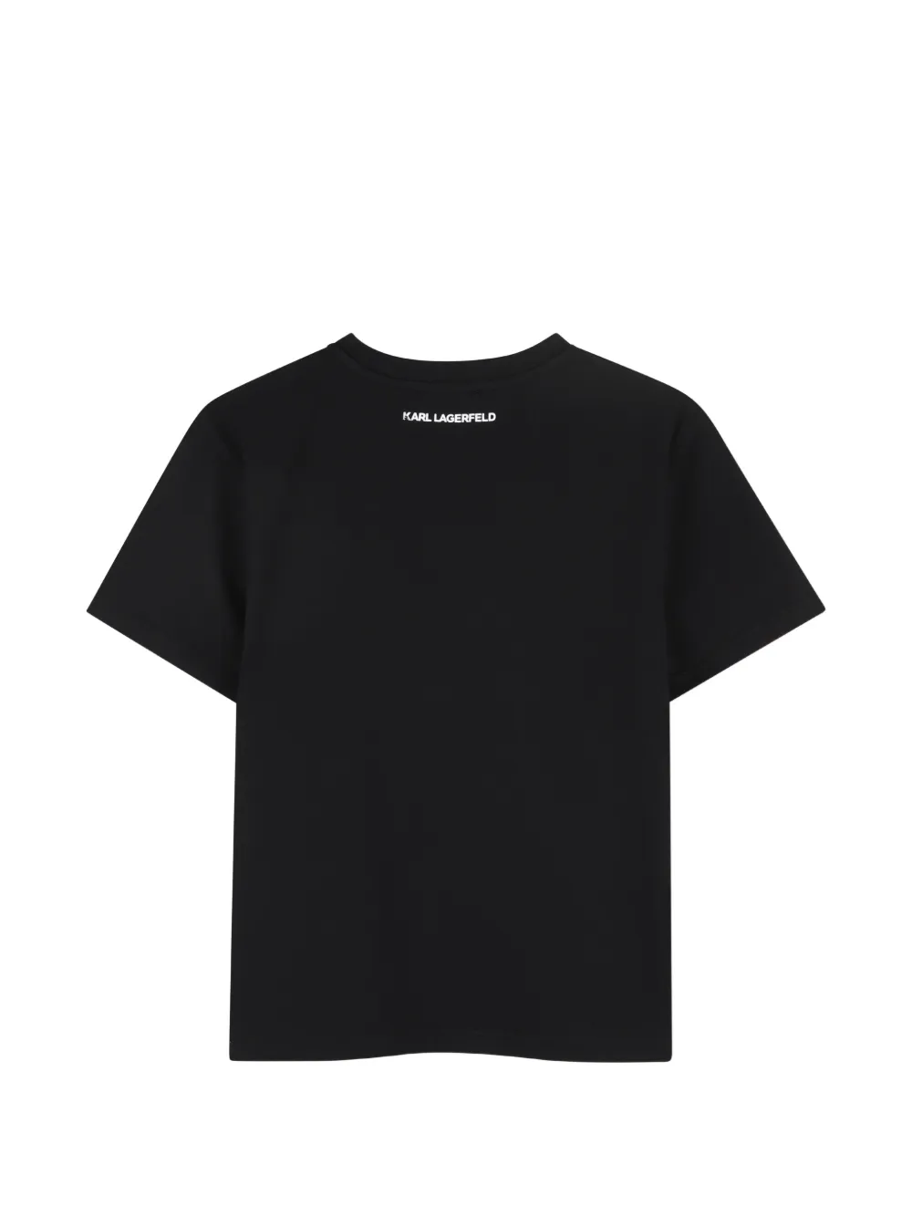 Karl Lagerfeld Kids T-shirt met pailletten Zwart