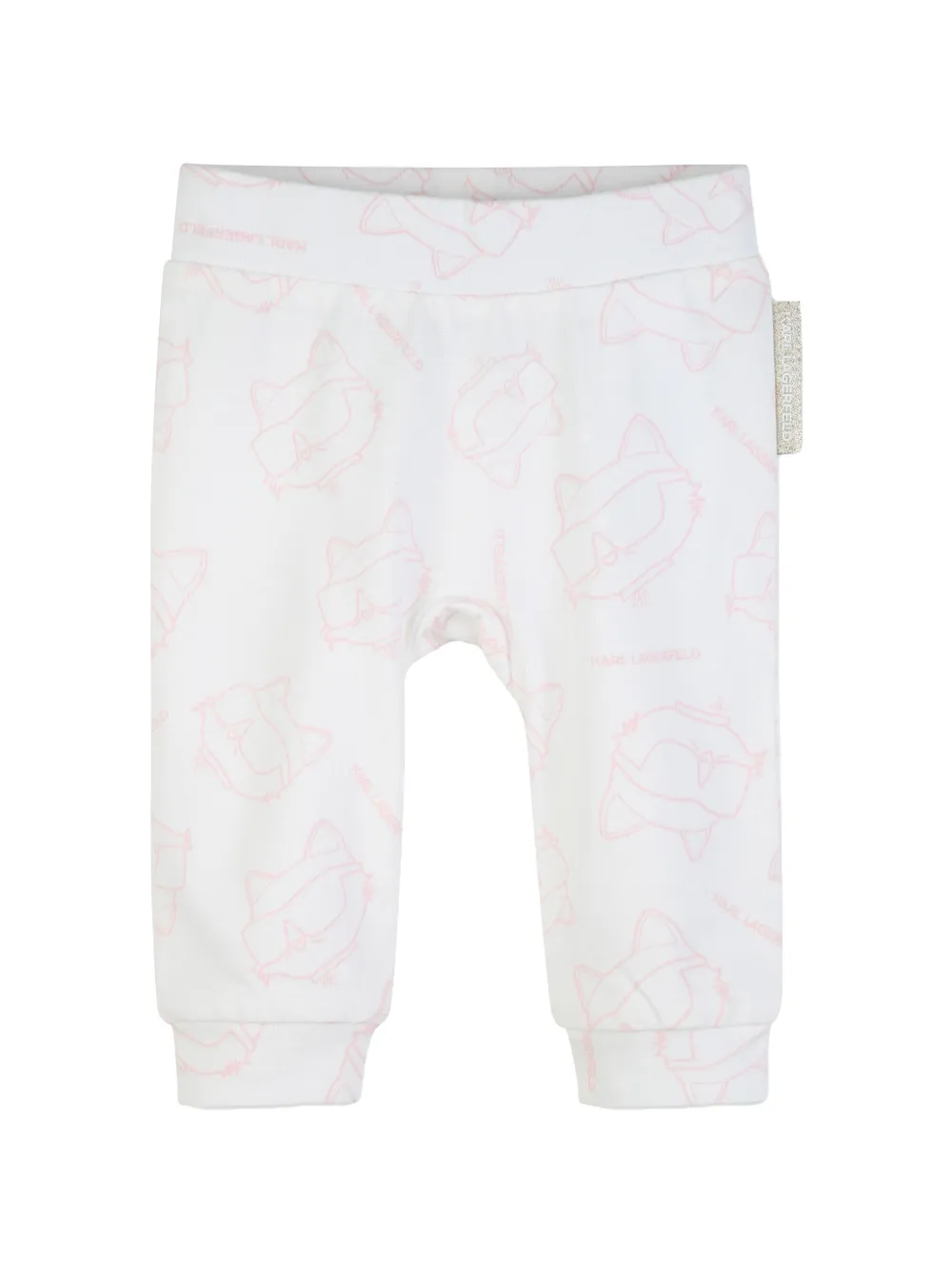 Karl Lagerfeld Kids grafische prints jurk en legging Roze
