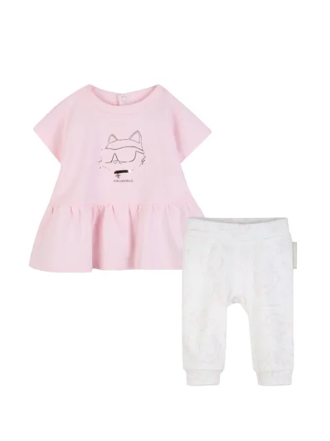 Karl Lagerfeld Kids legging et robe à imprimé graphique