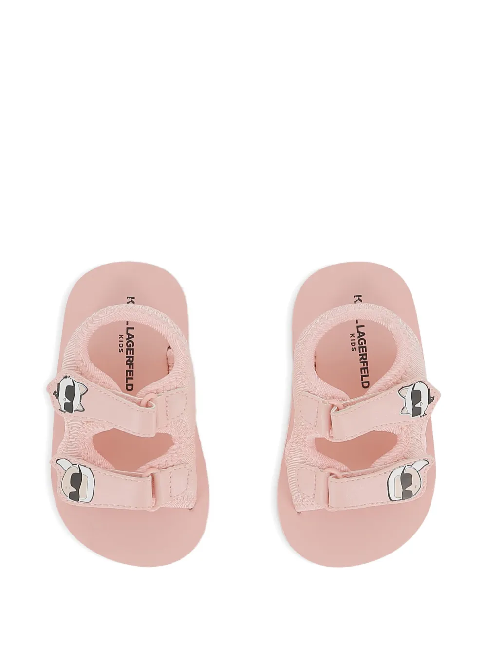 Karl Lagerfeld Kids Sandalen met applicatie Roze
