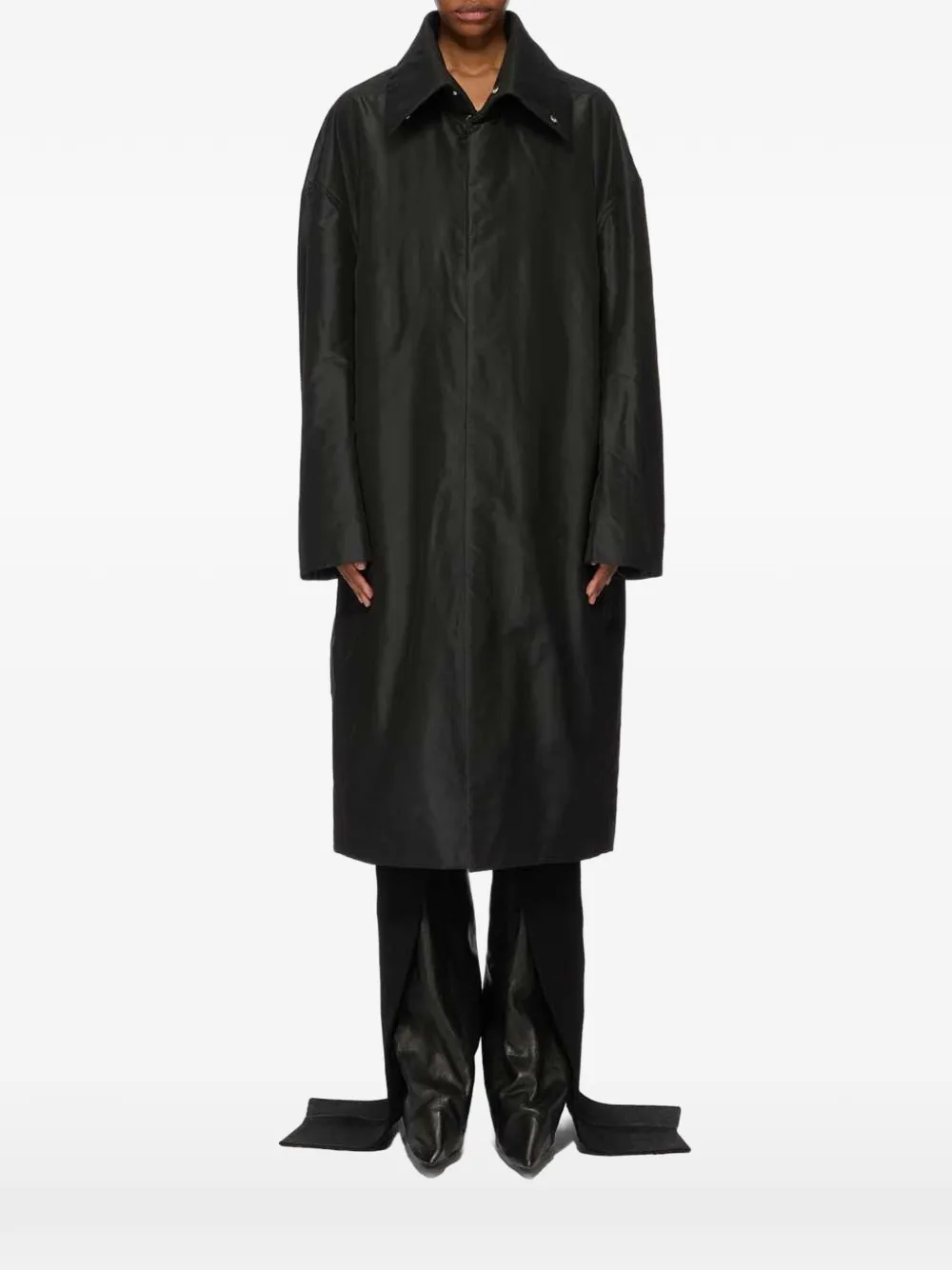 Rick Owens Dracucollar coat - Black