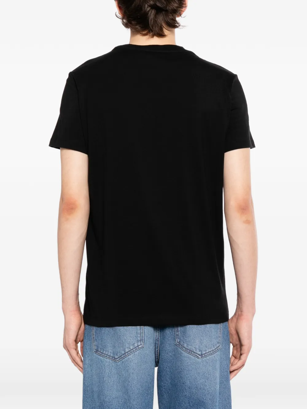 Balmain T-shirt met gel Vintage-logo Zwart