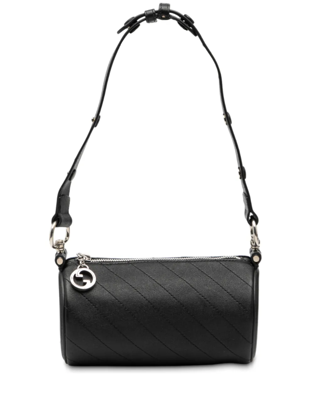 Gucci Pre-Owned 2016-2025 Mini Leather Blondie Barrel shoulder bag - Nero