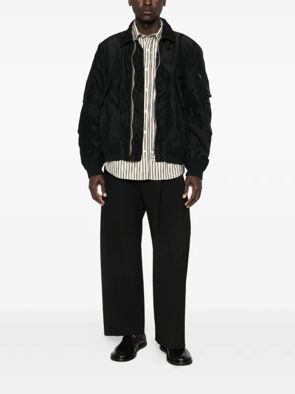 Sacai zip-up Bomber Jacket | Black | FARFETCH JO