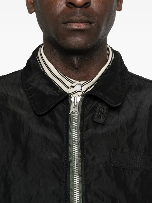 ジャケット・アウター [sacai] Technical Jersey Zip Up Blouson Sacai Technical jersey blouson Sacai